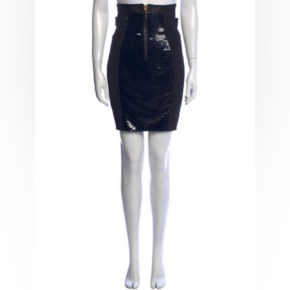 Emilio Pucci 2010 Leather Sequin skirt